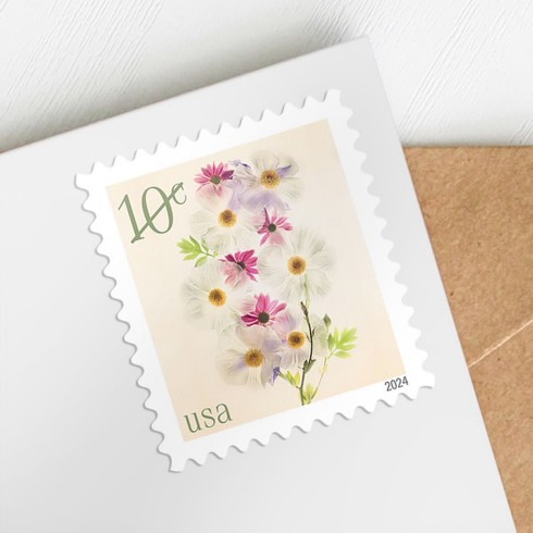 Poppies and Coneflowers Stamps,Sheet of 20