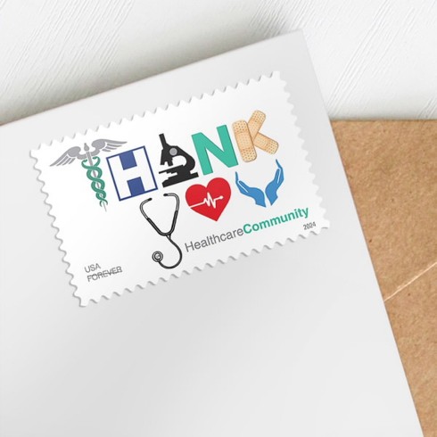 Thank You, Healthcare Community Stamps, Sheet of 20