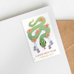 Lunar New Year: Year of the Snake Stamps, Sheet of 20