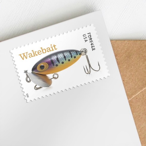 Freshwater Fishing Lures Stamps,Sheet of 20