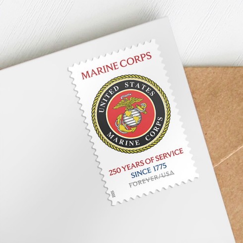 U.S. Marine Corps 250th Stamps,Sheet of 20