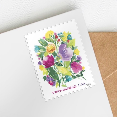 Wedding Blooms Stamps, Sheet of 20
