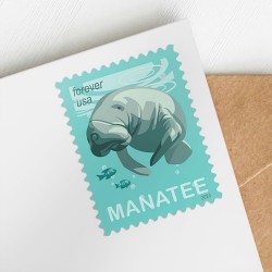 Save Manatees Stamps, Book of 20