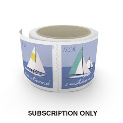 Stamps Subscription: Postcard Coil, 6 Months (monthly)